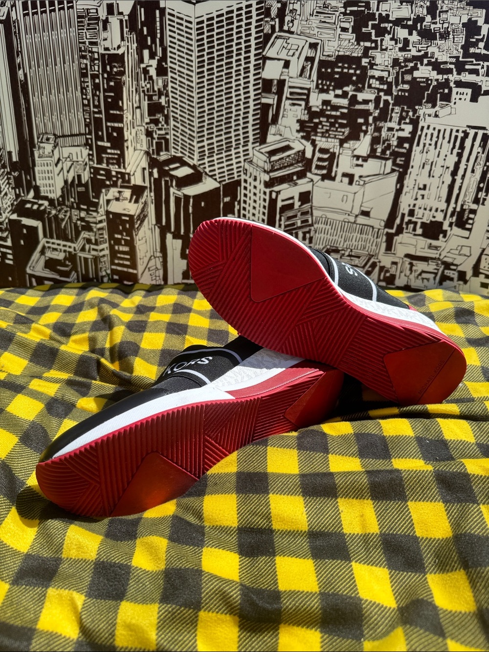 Michael Kors Black Slip-On wedge trainer - Picture 3 of 8